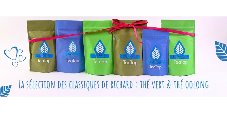 La sélection des classiques de richard : thé vert & thé oolong