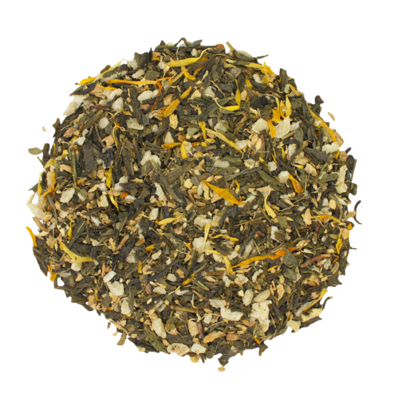Les Amants du Ginger Bio - Thé vert, Amandes, Gingembre, Bio - TeaTap
