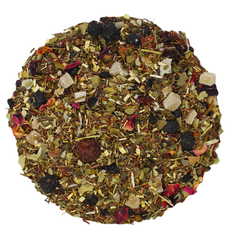 Matin Rouge - Baie de Goji, Aronia, Fraise, Maté, Rooibos -  TeaTap